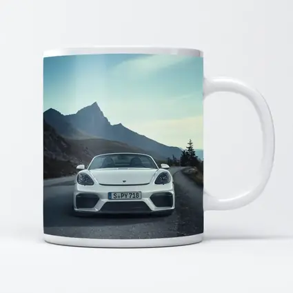 Porsche Boxster Spyder White Mountain Road