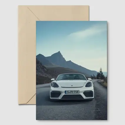Porsche Boxster Spyder White Mountain Road