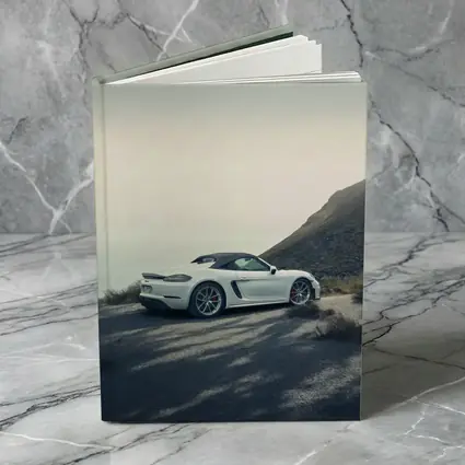 Porsche Boxster White Roadster Mountain Coastal Road