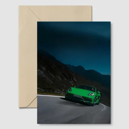 Porsche 718 Green Mountain Road Night Drive