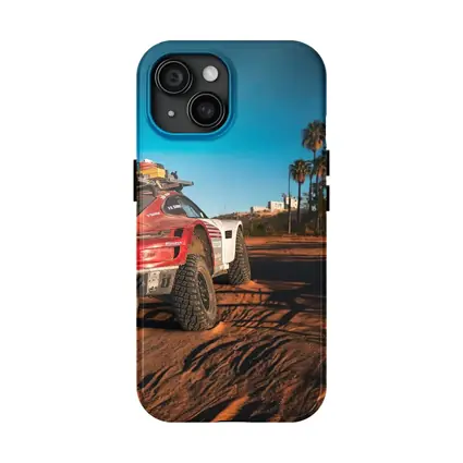 Porsche 911 Rally Car Desert Palm Trees