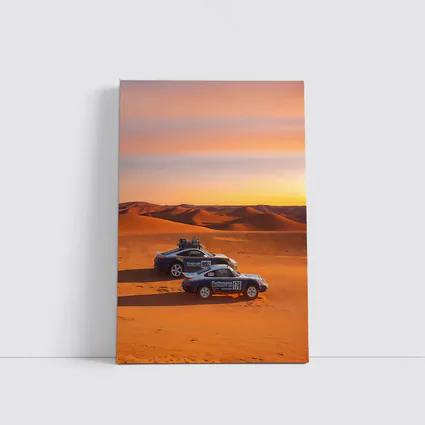 Porsche 911 Dakar Rally Desert Sunset