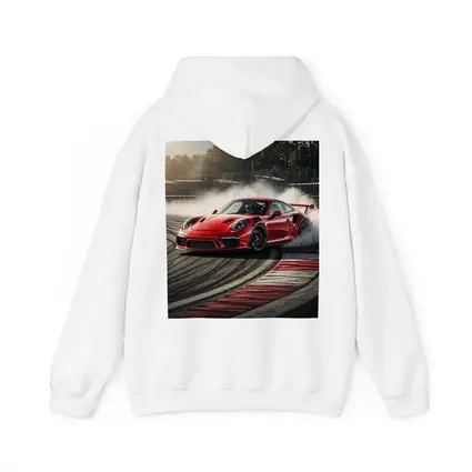 Red Porsche 911 GT3 RS Drifting Race Track
