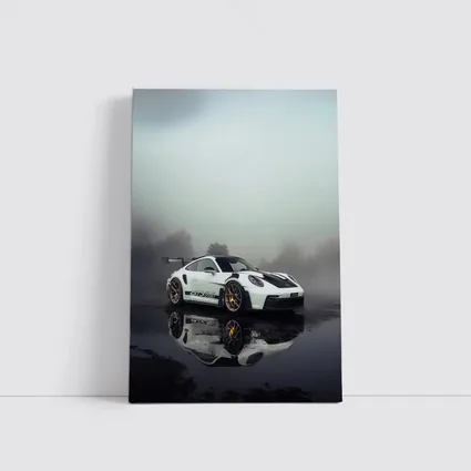 Porsche 911 GT3 RS Foggy Wet Reflection