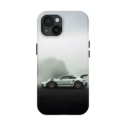 Porsche 911 GT3 RS White Foggy Road