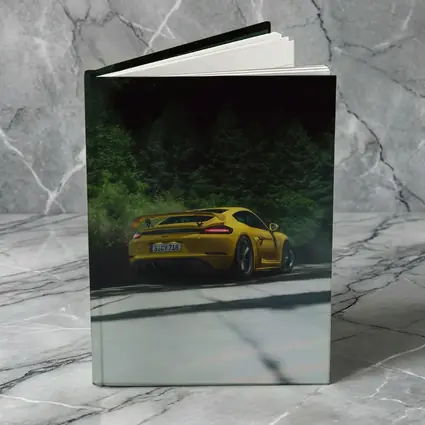 Porsche Cayman GT4 Yellow Forest Road