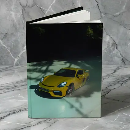 Porsche Cayman GT4 Yellow On Track