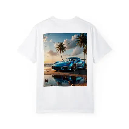Porsche 911 GT3 Blue Beach Sunset