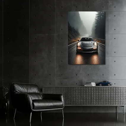 Porsche 911 GT3 Foggy Forest Road