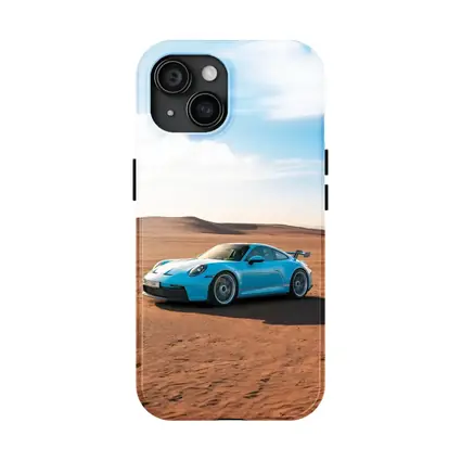 Porsche 911 GT3 Blue Desert Scene