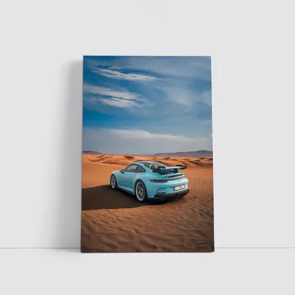 Porsche 911 GT3 Blue Desert Sand Dunes