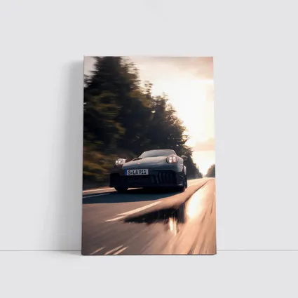 Porsche 911 GTS Speeding Down Open Road