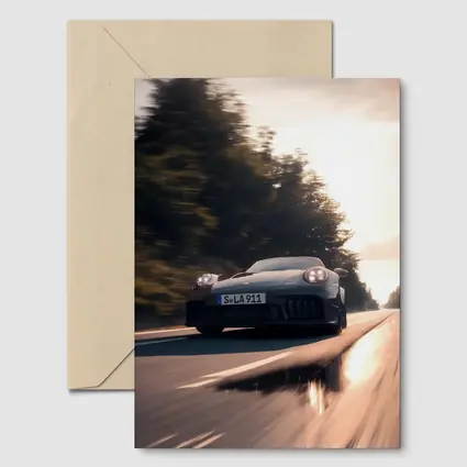 Porsche 911 GTS Speeding Down Open Road