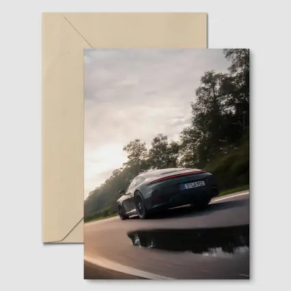 Porsche 911 GTS Speeding Down Open Road