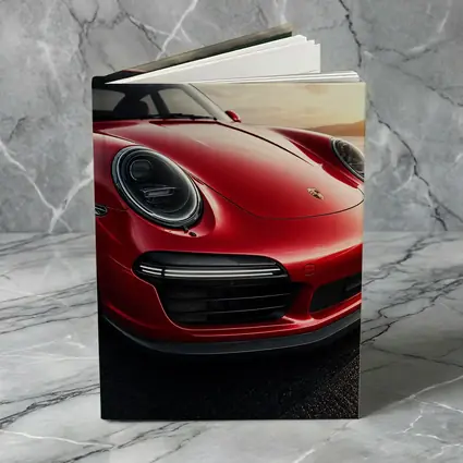 Red Porsche 911 Front Close Up Sunset