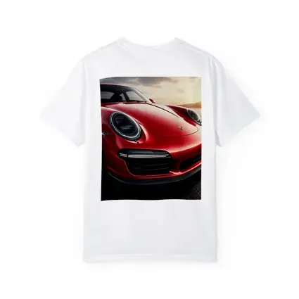 Red Porsche 911 Front Close Up Sunset