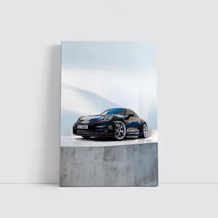 Porsche 911 ST Black Studio Minimal Background