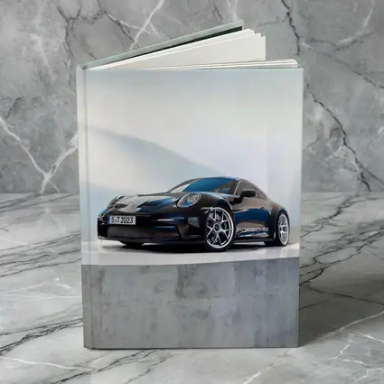 Porsche 911 ST Black Studio Minimal Background