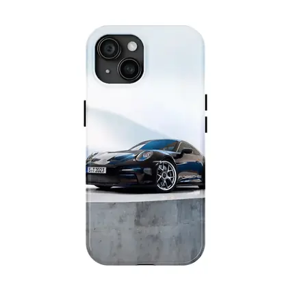 Porsche 911 ST Black Studio Minimal Background