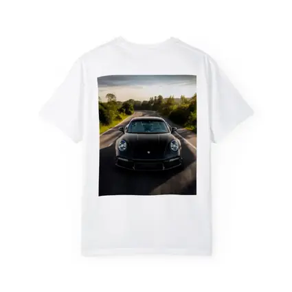 Black Porsche 911 Driving Open Road