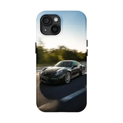 Porsche 911 Turbo Black Speed Highway Drive