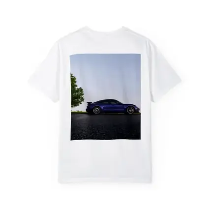 Porsche Taycan Blue Side Profile Road
