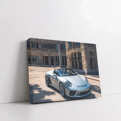 Porsche 911 Speedster Front Historic Building