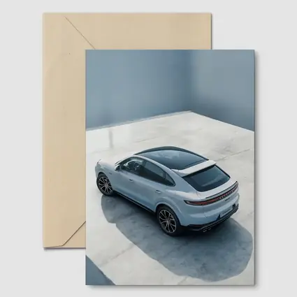 Porsche Cayenne Coupe Light Blue Studio