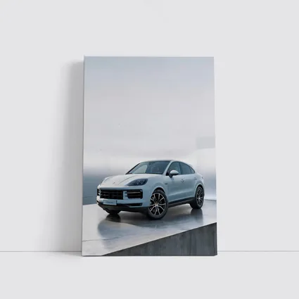 Porsche Cayenne White Studio Minimal Background