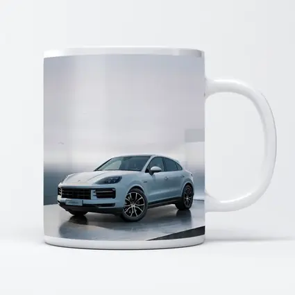 Porsche Cayenne White Studio Minimal Background