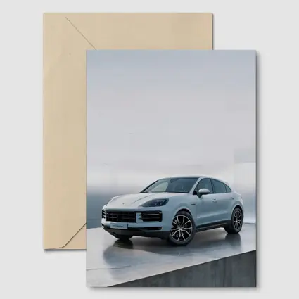 Porsche Cayenne White Studio Minimal Background