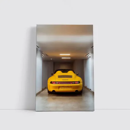 Porsche 911 Speedster Yellow Garage Interior