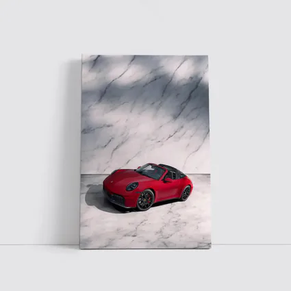 Porsche 911 Targa Red on Marble