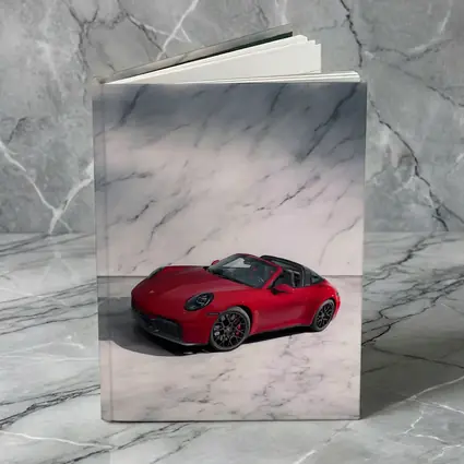 Porsche 911 Targa Red on Marble