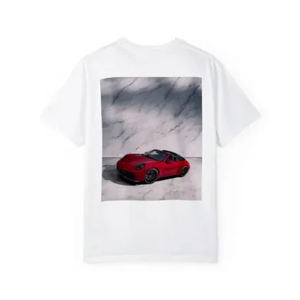 Porsche 911 Targa Red on Marble