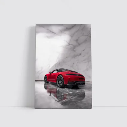 Red Porsche 911 Targa Marble Studio