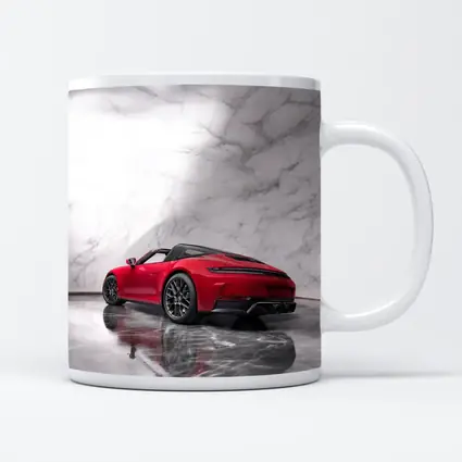 Red Porsche 911 Targa Marble Studio