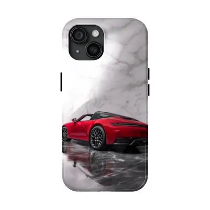 Red Porsche 911 Targa Marble Studio