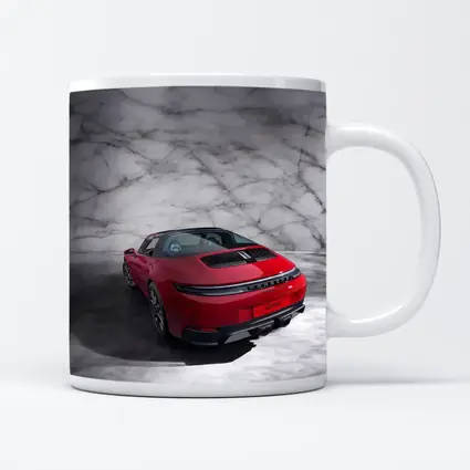 Porsche 911 Targa Red Marble Studio