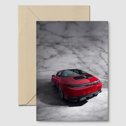 Porsche 911 Targa Red Marble Studio