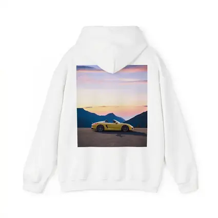 Porsche Boxster Spyder Yellow Mountain Sunset