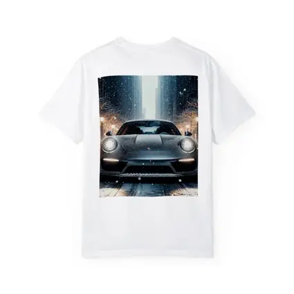 Porsche 911 Turbo Snowy City Street