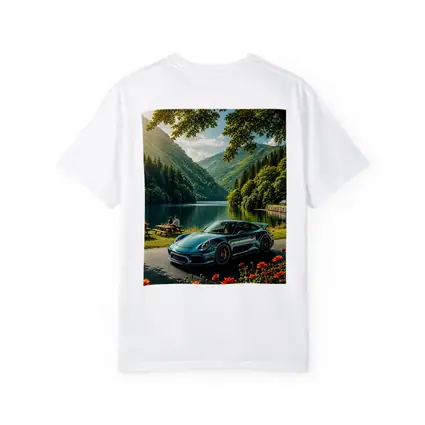 Porsche 911 Turbo S Mountain Lake Scene
