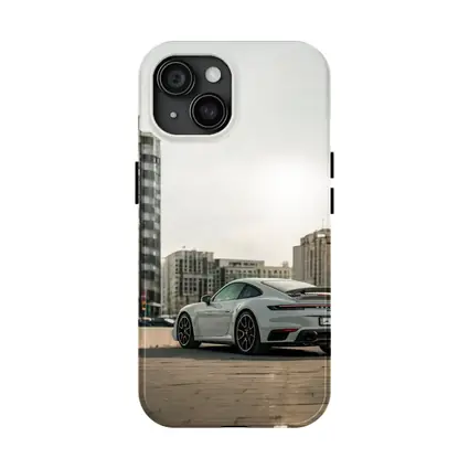 Porsche 911 Turbo S Grey City Street