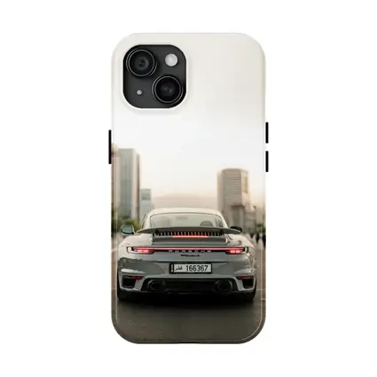 Porsche 911 Turbo S Grey City Street