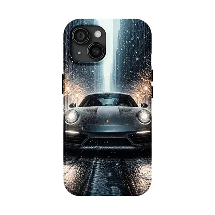 Porsche 911 Turbo S Snowy City Street