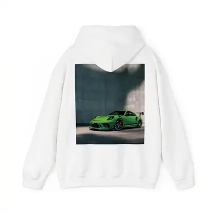 Porsche 911 GT3 RS Green Concrete Wall