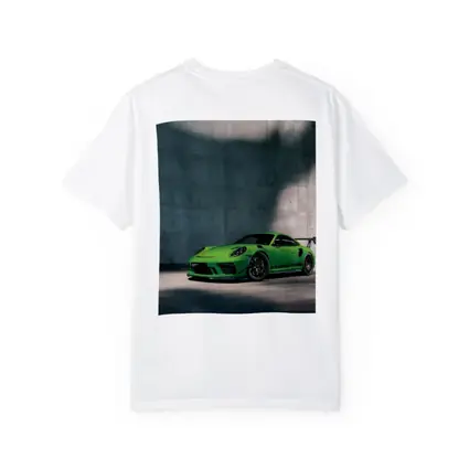Porsche 911 GT3 RS Green Concrete Wall