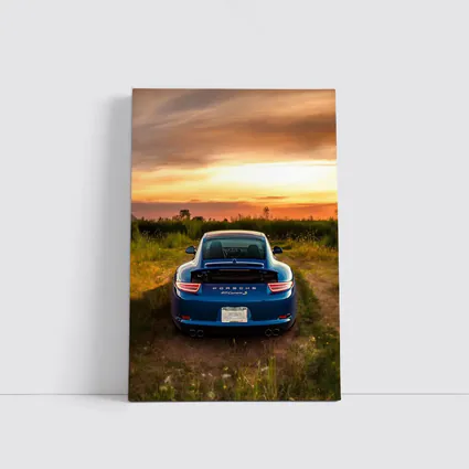 Porsche 911 Carrera S Blue Sunset Field