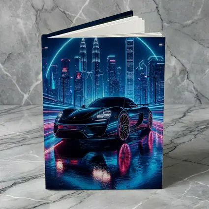 Porsche 918 Spyder Neon City Night